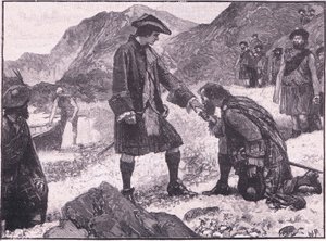 Le débarquement du prince Charles en 1745